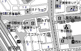 赤羽駅東口(©MapFan Web)